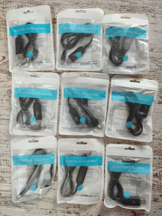 Кабель USB DC 5-12V ,5-9V OLAF для Павербанк-Роутер -Оптика,5.5х.2.3мм