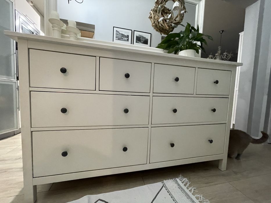 Duża komoda ikea hermnes biała