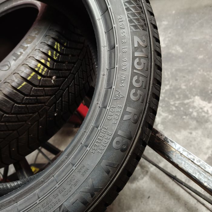 215/55/18 XL Sprzedam parę opon całorocznych Semperit