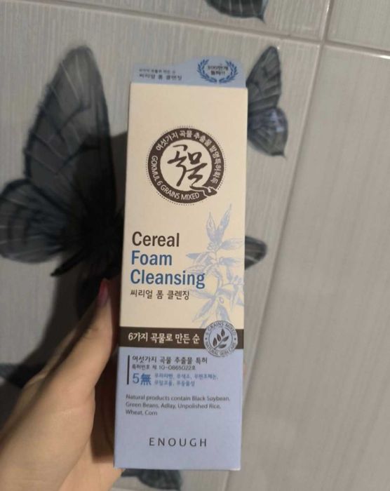 Очисна пінка для вмивання з екстрактом злаків — Enough 6 Grains Mixed