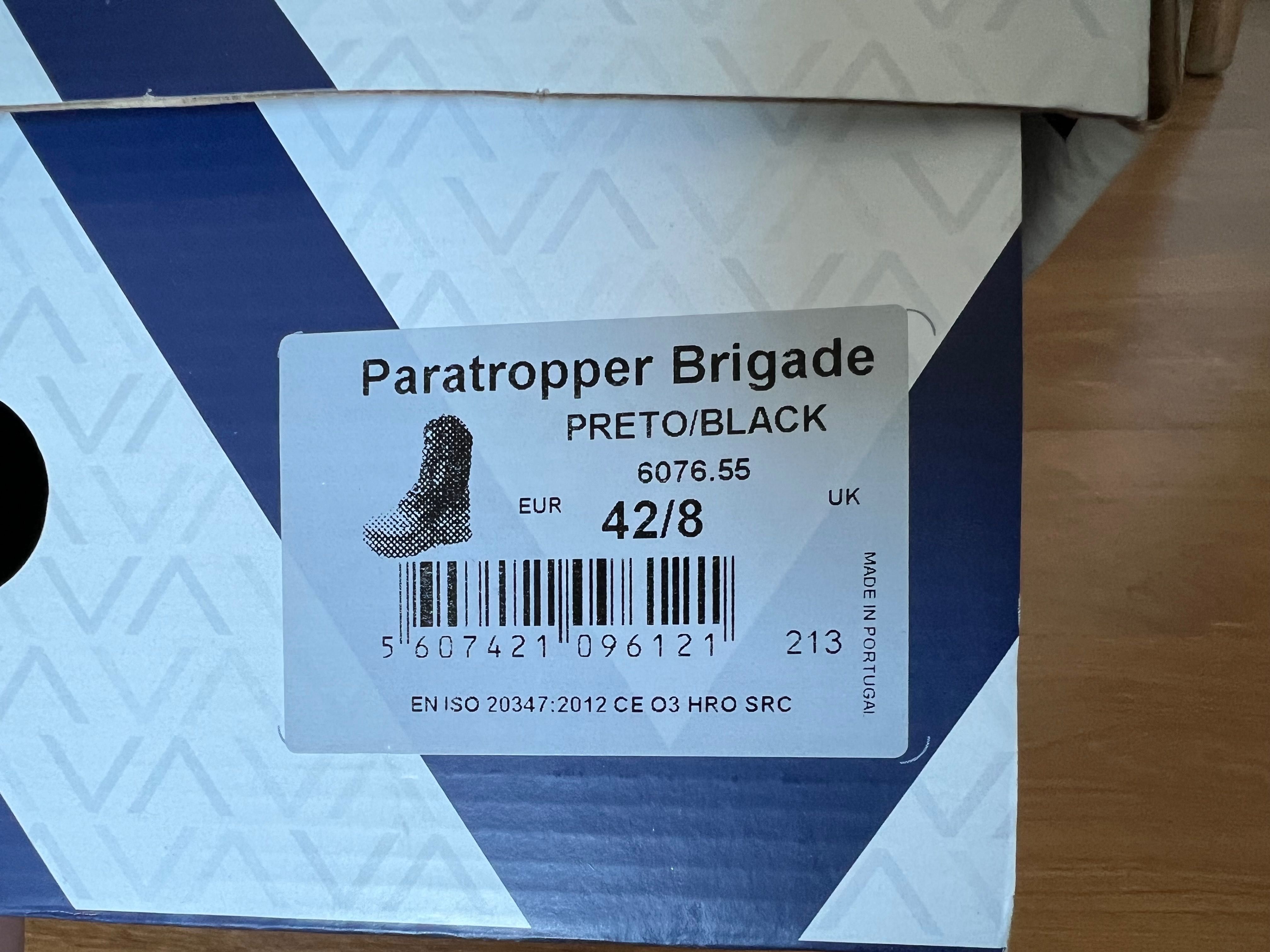 Botas Tácticas Lavoro Paratropper Brigade Pretas Tam. 42