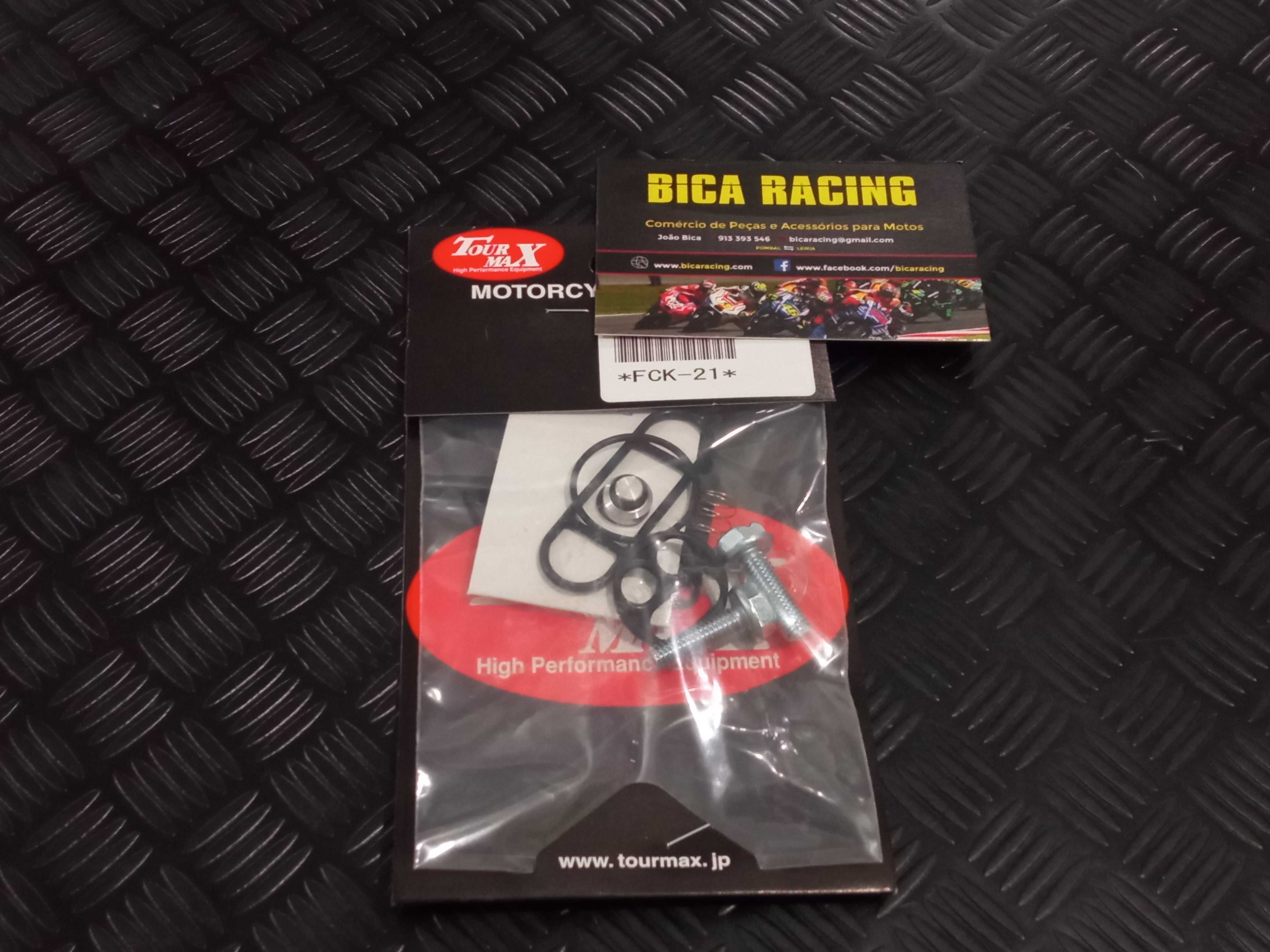 Kit reparação torneira gasolina Tourmax Suzuki Yamaha Honda kawasaki