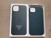 Etui Skórzane iPhone 14 Plus Leather Case  Forest Green