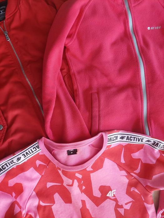 Zestaw ubrań damskich r. S polar Hi-Tec, bluza 4F, kurtka 3 szt.