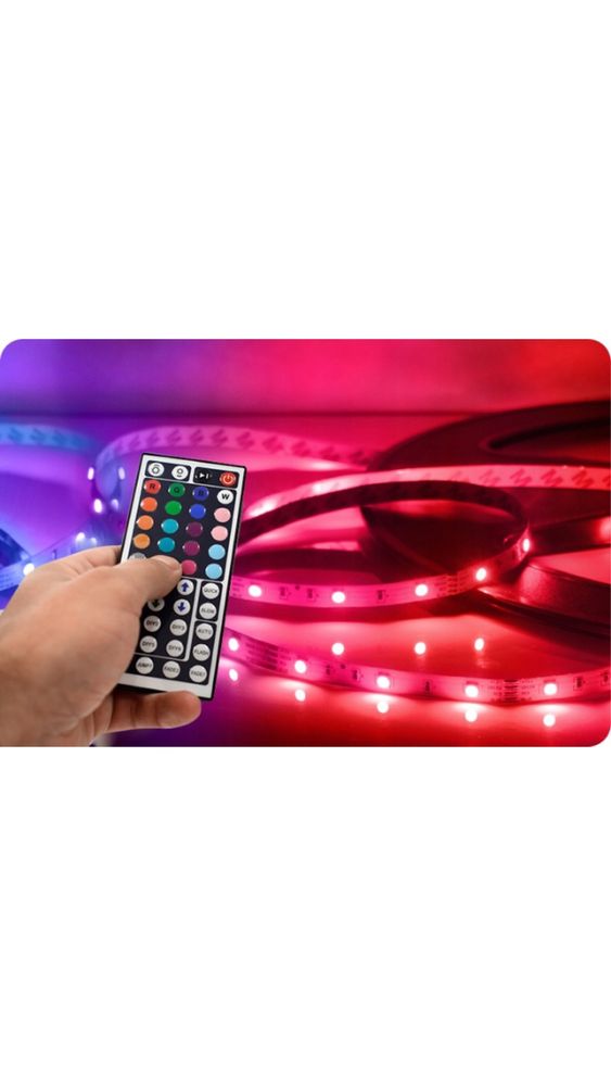 Taśma led RGB 5M+Pilot