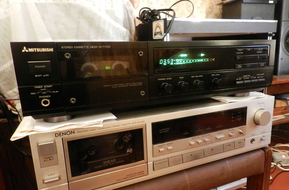 Mitsubishi /Akai MT -7100 GX head / Denon DR-M 20 )/Sony TC-KE 500