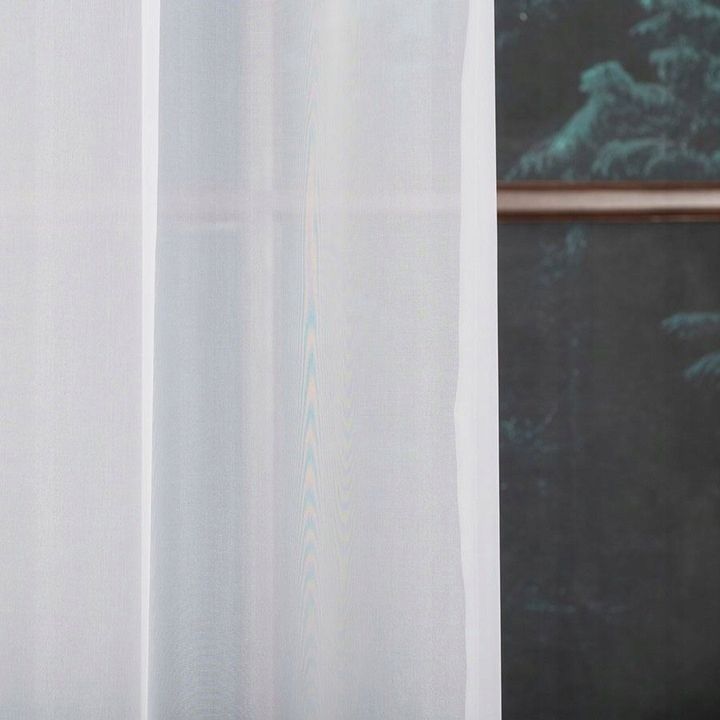 irana gotowa z woalu VEGA wys 220x400 cm z ołowianką do salonu