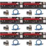 Ziyituod Zestaw 6 szt. PCI-E Riser Express Kits od 16X do 1X