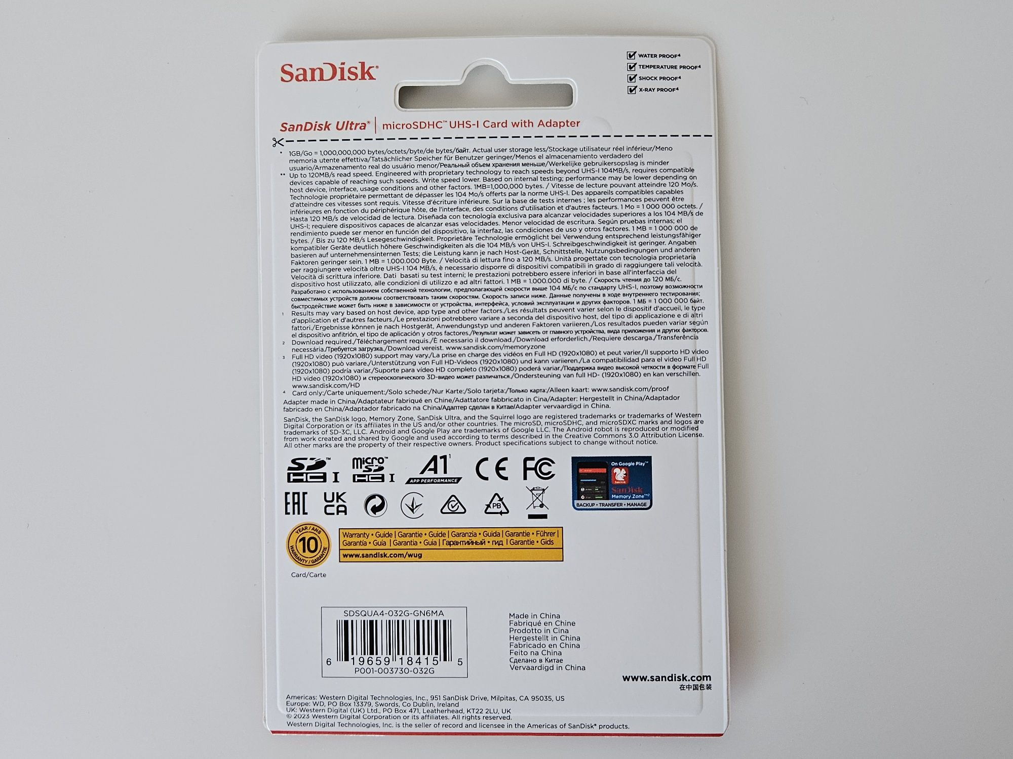 Karta pamięci SanDisk Ultra microSDHC 32GB + adapter