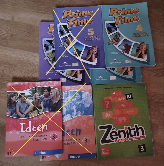 Книги з англійської, французької. Prime time. Ideen. Zenith
