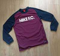 Nike F.C. bluza sportowa ortalionowo bawełniana czarno fioletowa L