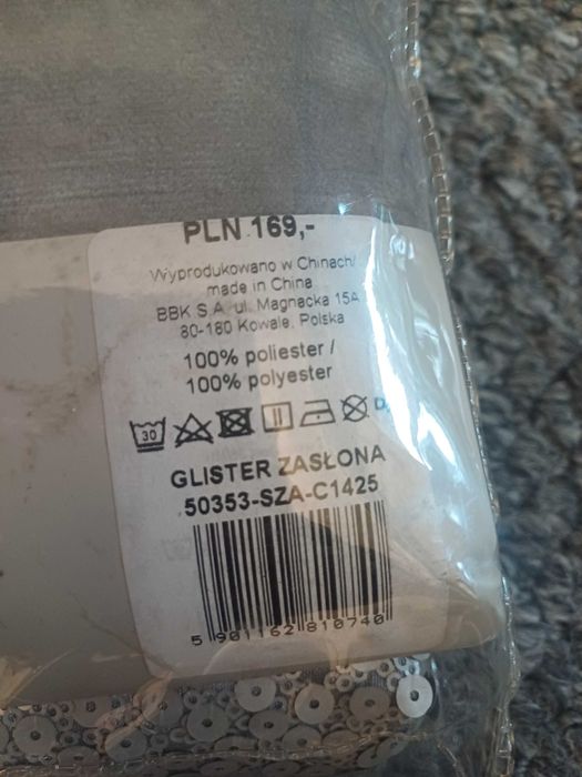 2 nowe zasłony szare Home and You