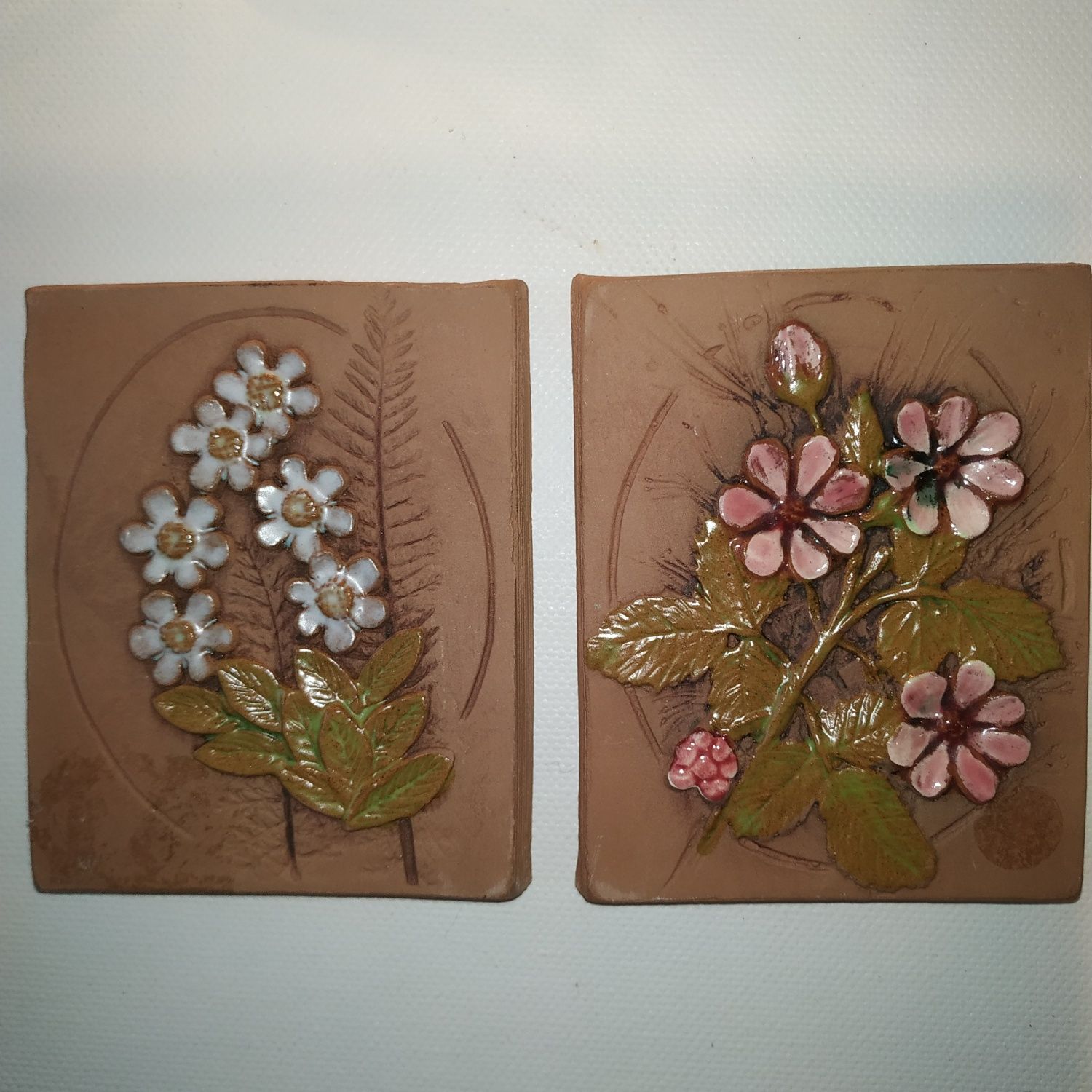 Nr.6 Jie Gantofa Sweden obrazki roślinnym dwie sztuki kwiatki cacko