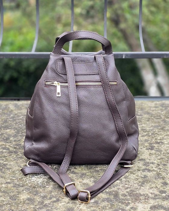 Сумка рюкзак Virginia Conti Італія. Натуральна шкіра.