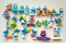 Фiгурки кiндер смурфики Smurfs смурфетта смурфик kinder фигурки