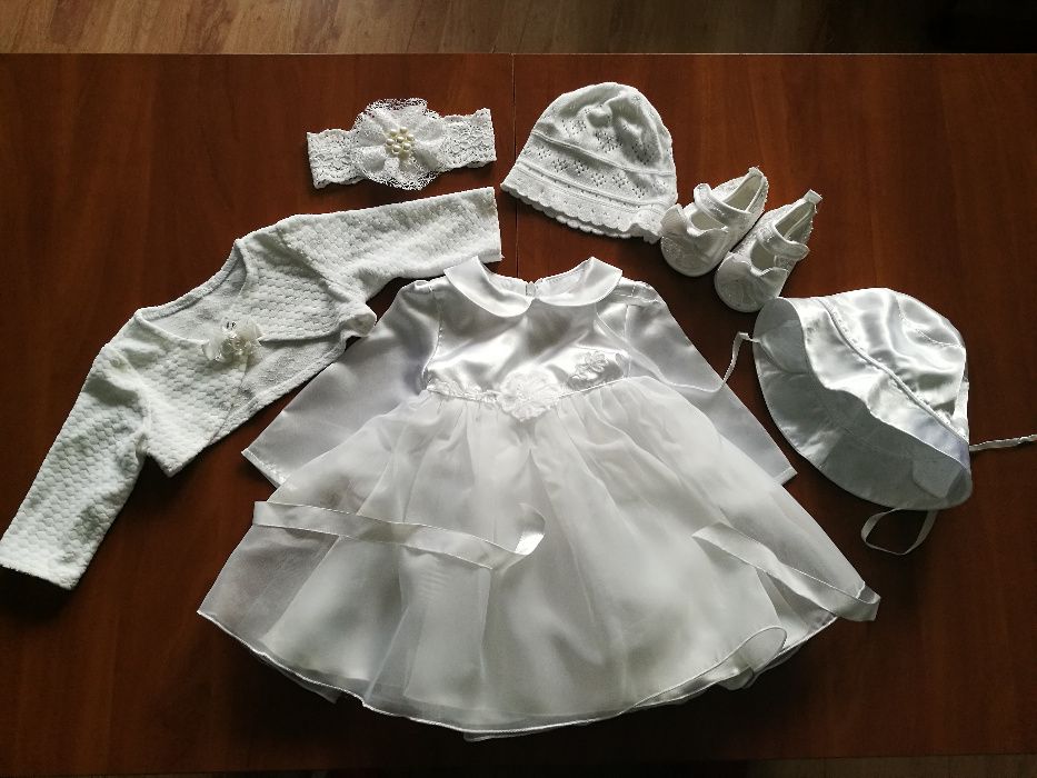 Sukienka ,zestaw ubranek do chrztu