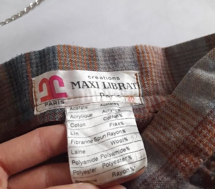 Тепла шерстяна спідниця maxi librat розмір 40