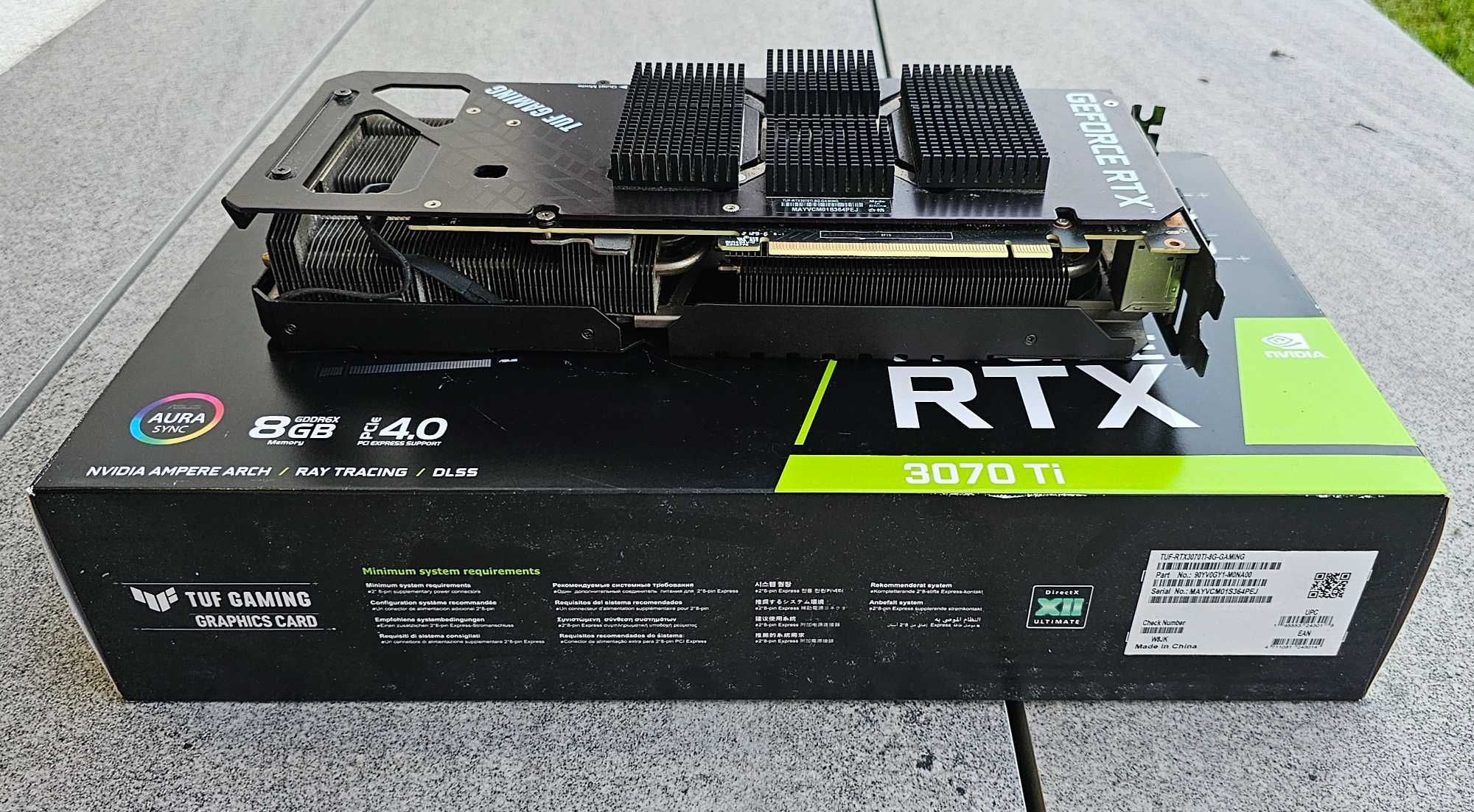 Gráfica Asus Nvidia GeForce RTX 3070 ti TUF Gaming