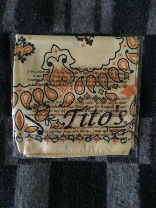 Бандана фирменная косинка Tito's Handmade платок эксклюзив из США