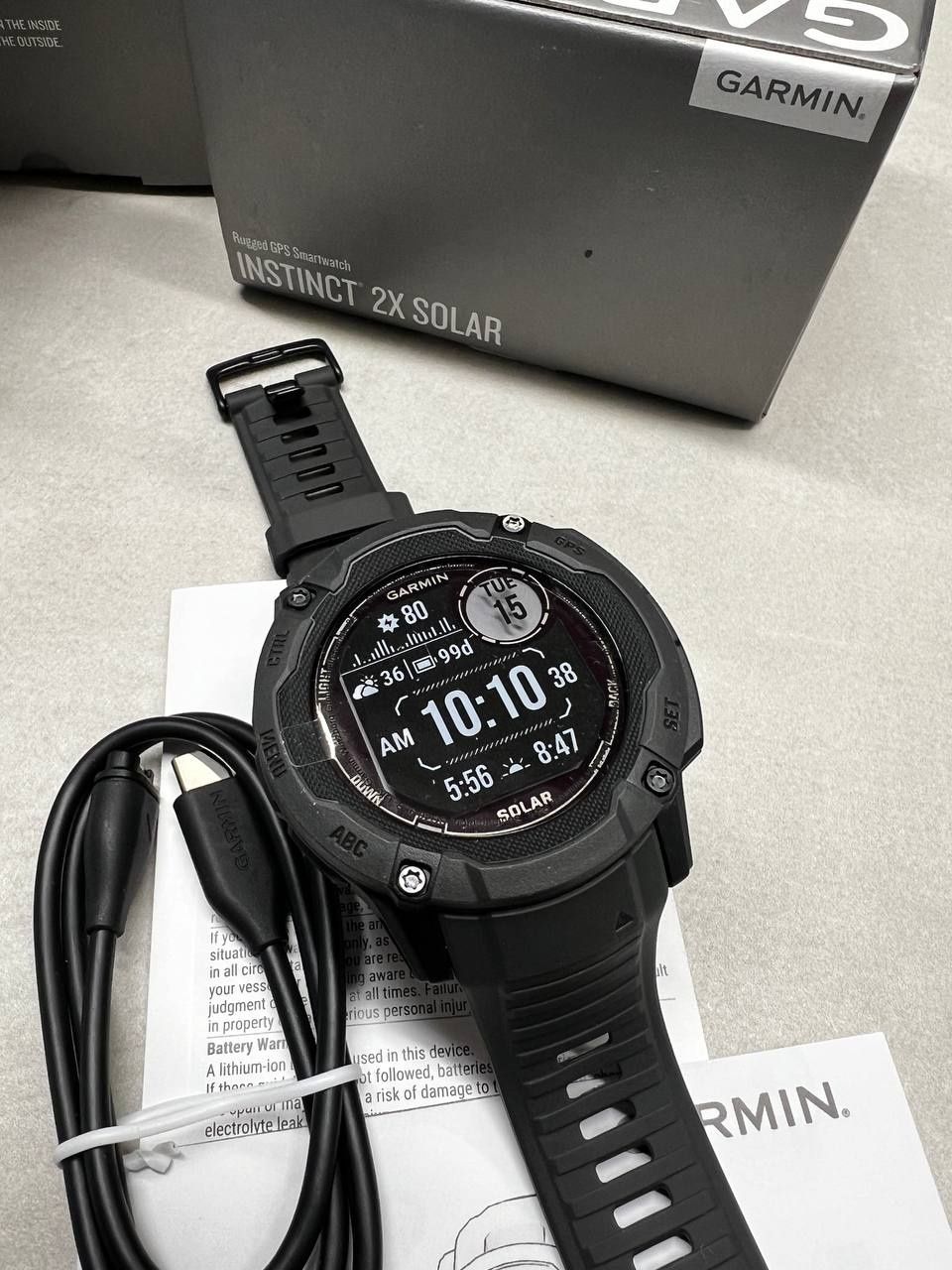 Garmin 2x solar graphite