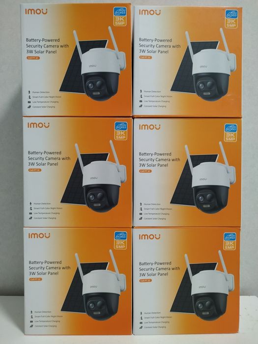 5МР/3K Відеокамера Imou Cell PT 2C 5МП Wi-Fi + акум + СОНЯЧНА ПАНЕЛЬ