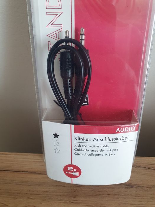 Kabel Aux Audio Mini Jack 3.5mm przewód stero 0.75m