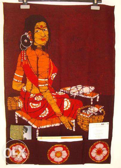 Batik Indiano sobre algodão