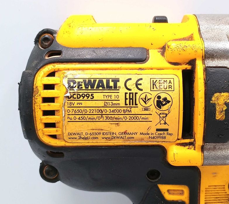 Wkrętarka DEWALT DCD995+ Akumulator 4AH