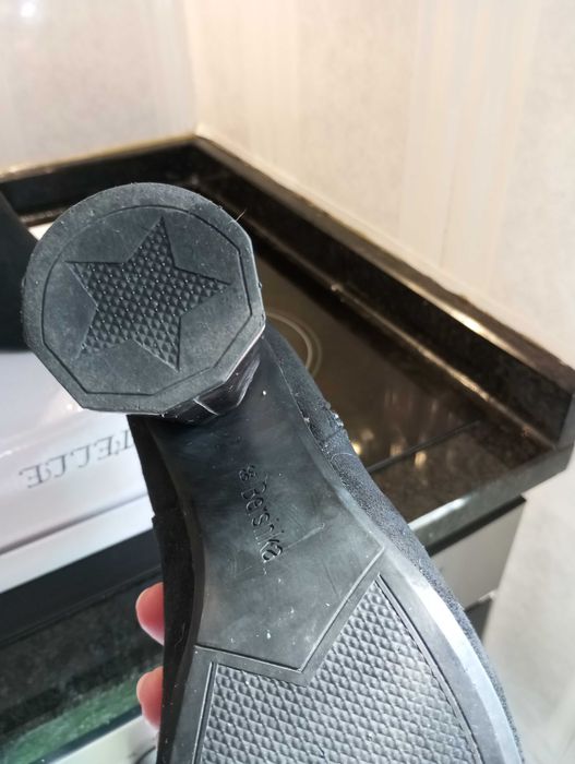 Bota preta camurça 39 Bershka