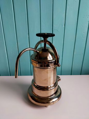 Kawiarka zaparzacz ciśnieniowy ekspres PRL do kawy chromowana lata 60