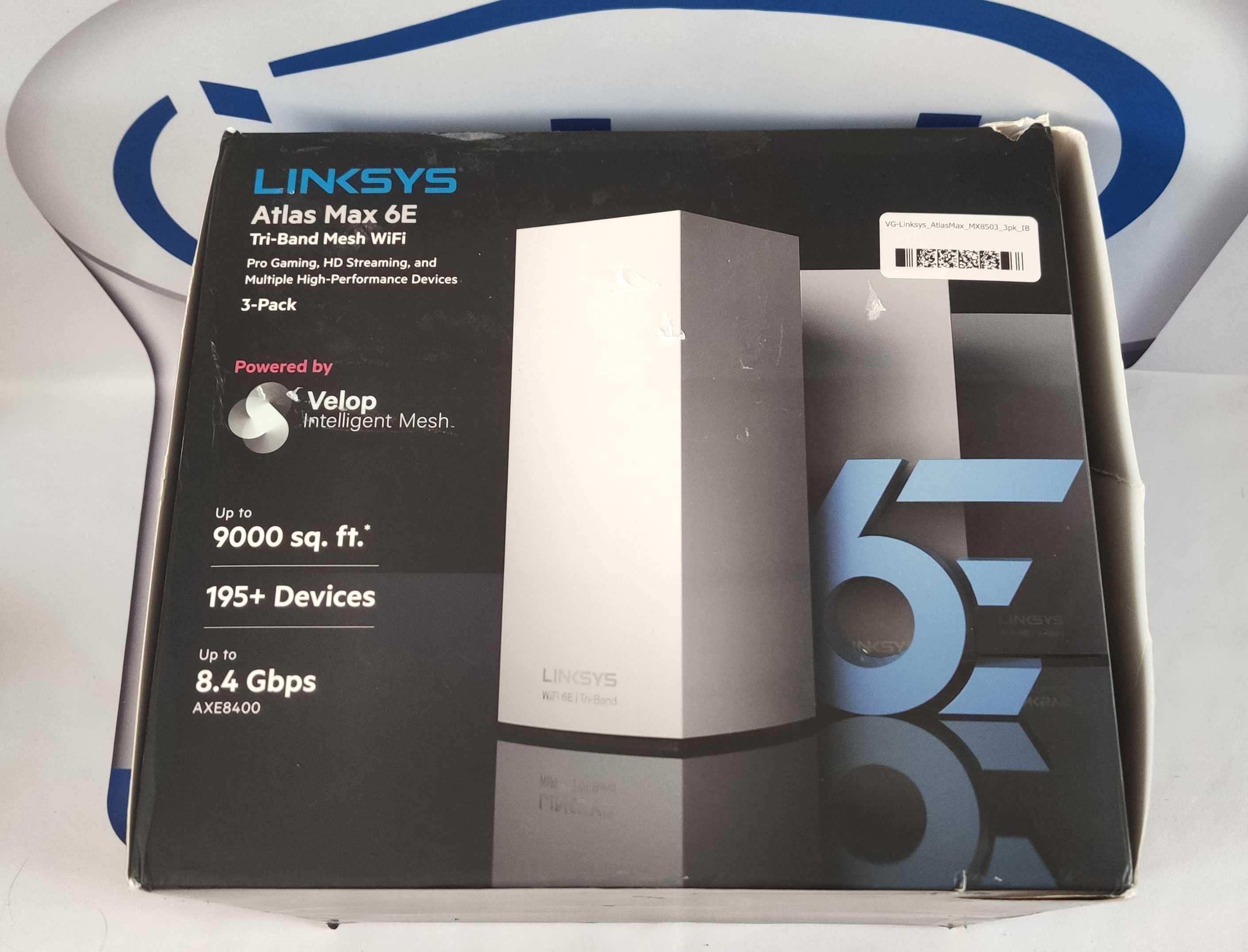 WIFI6E Linksys MX8500 Velop AXE8400 тридіап гігб роутер з Mesh MultGig