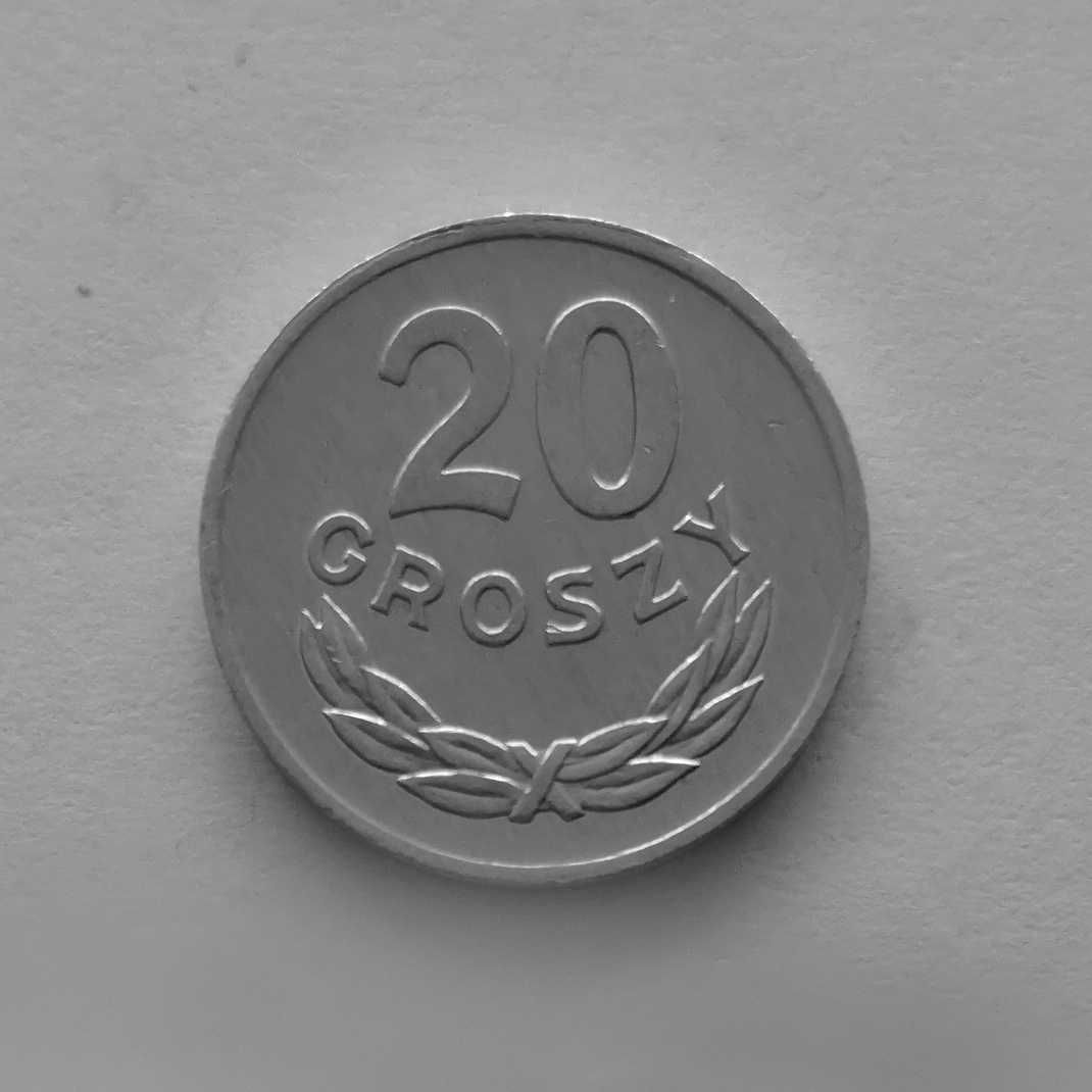 Moneta 20 groszy 1979r.Al.Stan okołomenniczy.