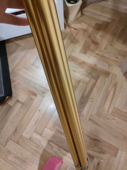 Karnisz podwójny 260cm, 19mm MOSIĄDZ - drązki od karnisza