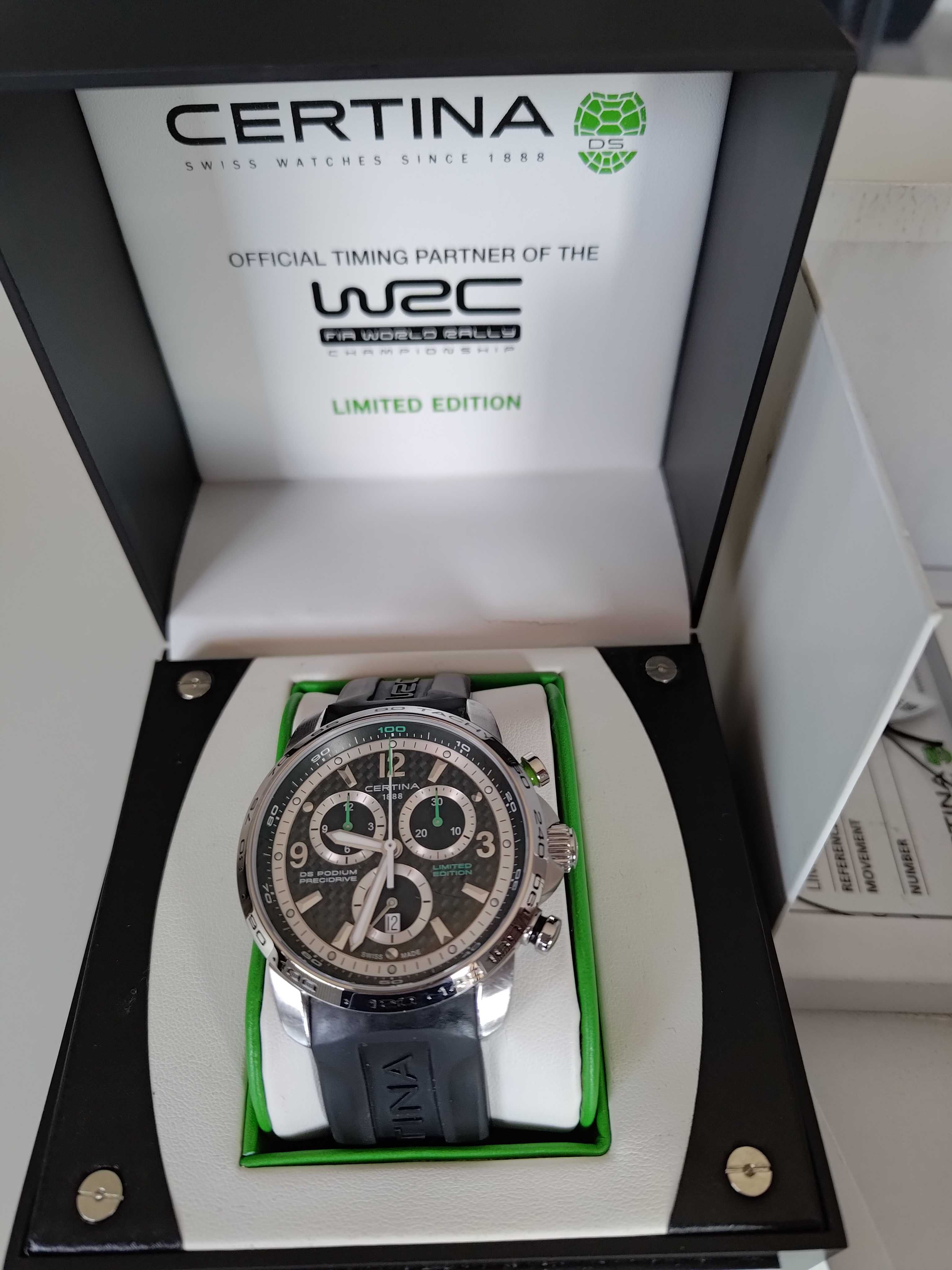 Certina DS Podium limited edition WRC WR 200m tylko 5000 sztuk BOX