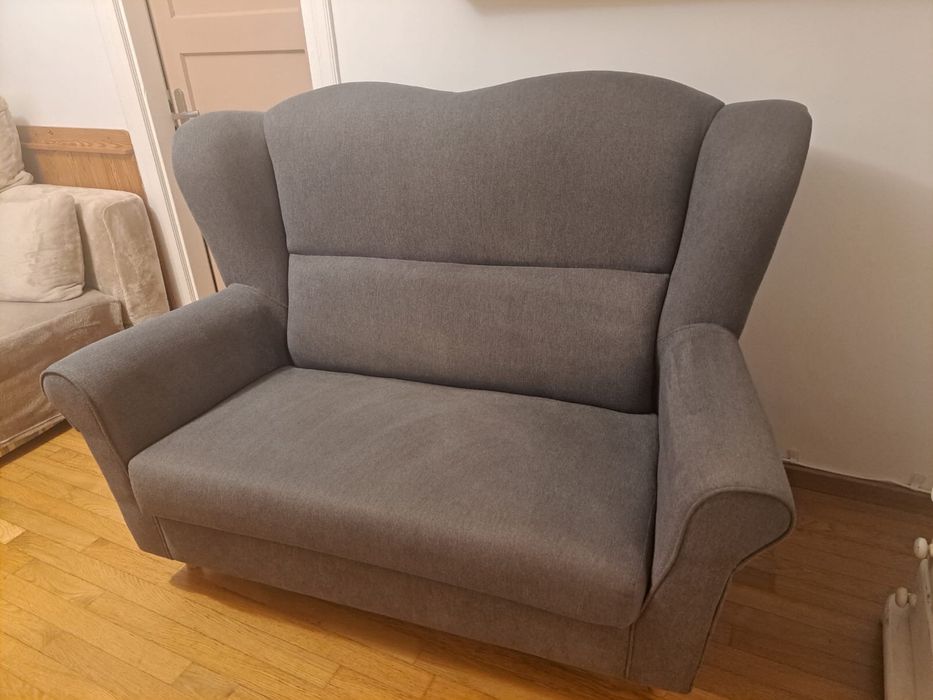 Sofa 2-osobowa szara
