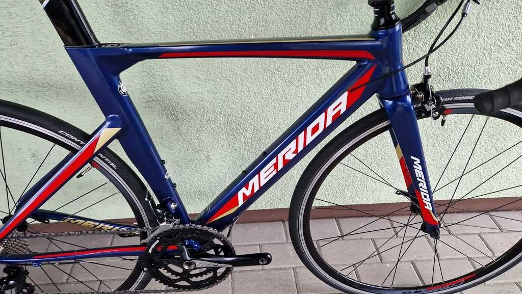 MERIDA reacto AERO 105 2x11s TT szosa jak NOWY r52