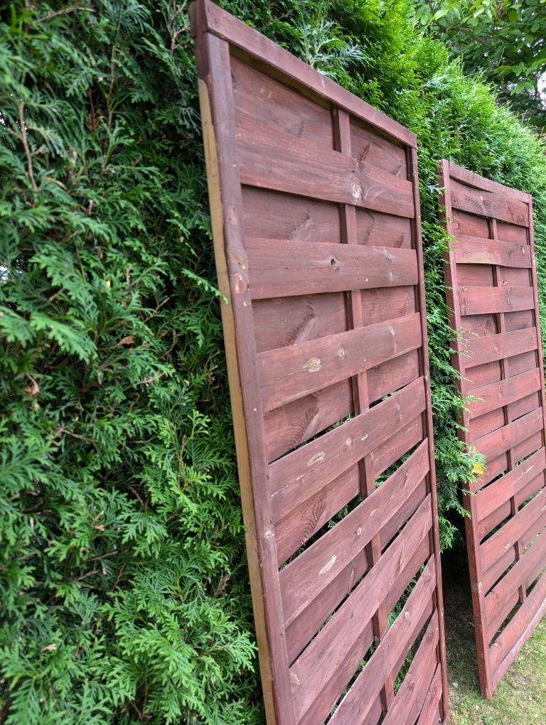 Płotek pergola drewniany