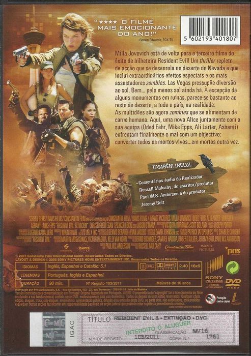 Resident Evil 3: Extinção