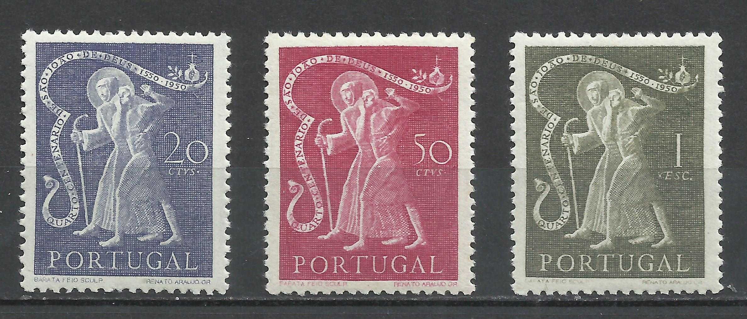 Selos portugueses – 4º Centenário da Morte de S. João de Deus – 1950