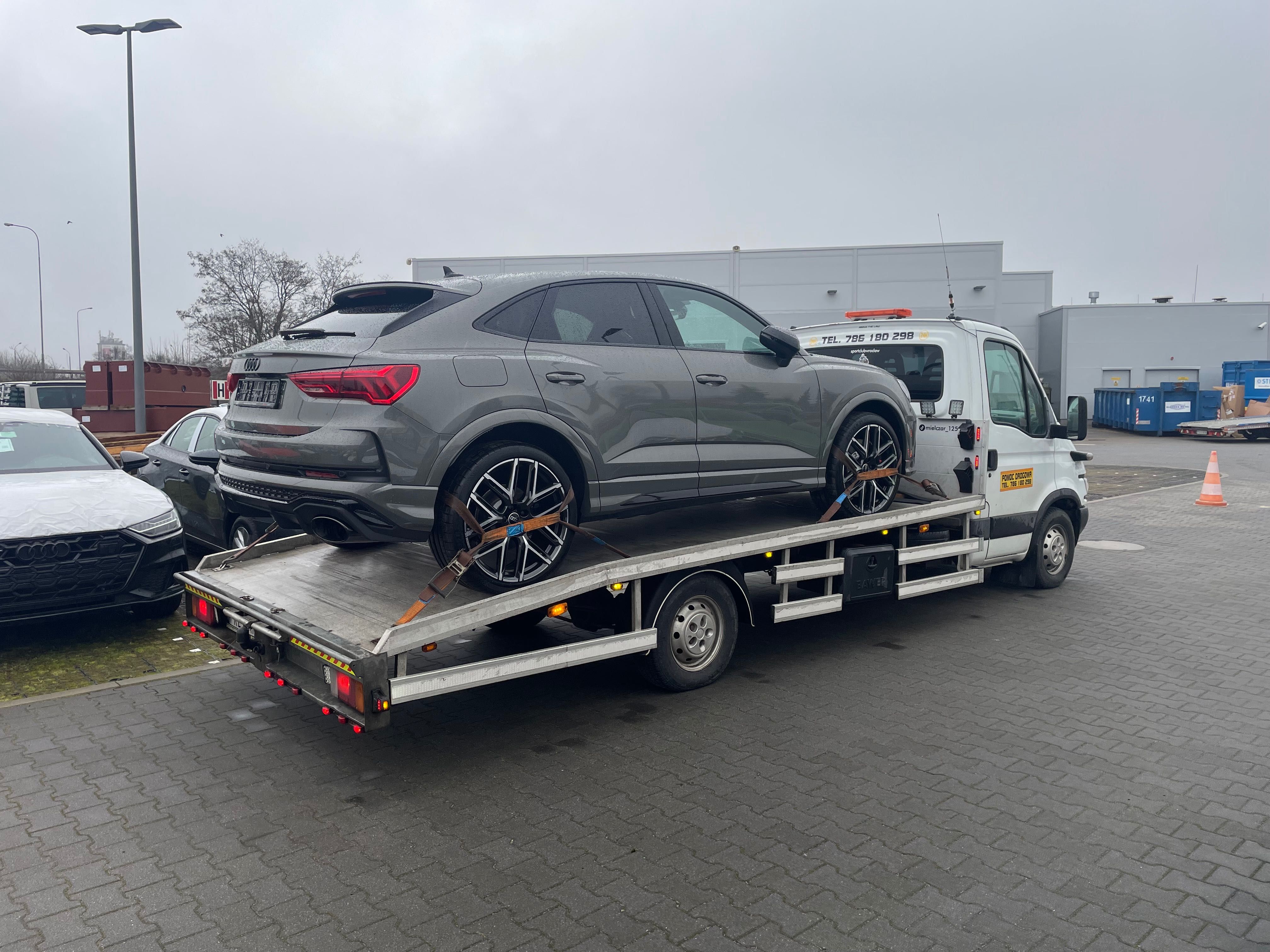 usługi transportowe pomoc drogowa 24h Ciężarowe Osobowe laweta TIR