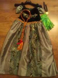 Sukienka na bal karnawałowy Anna z Krainy lodu