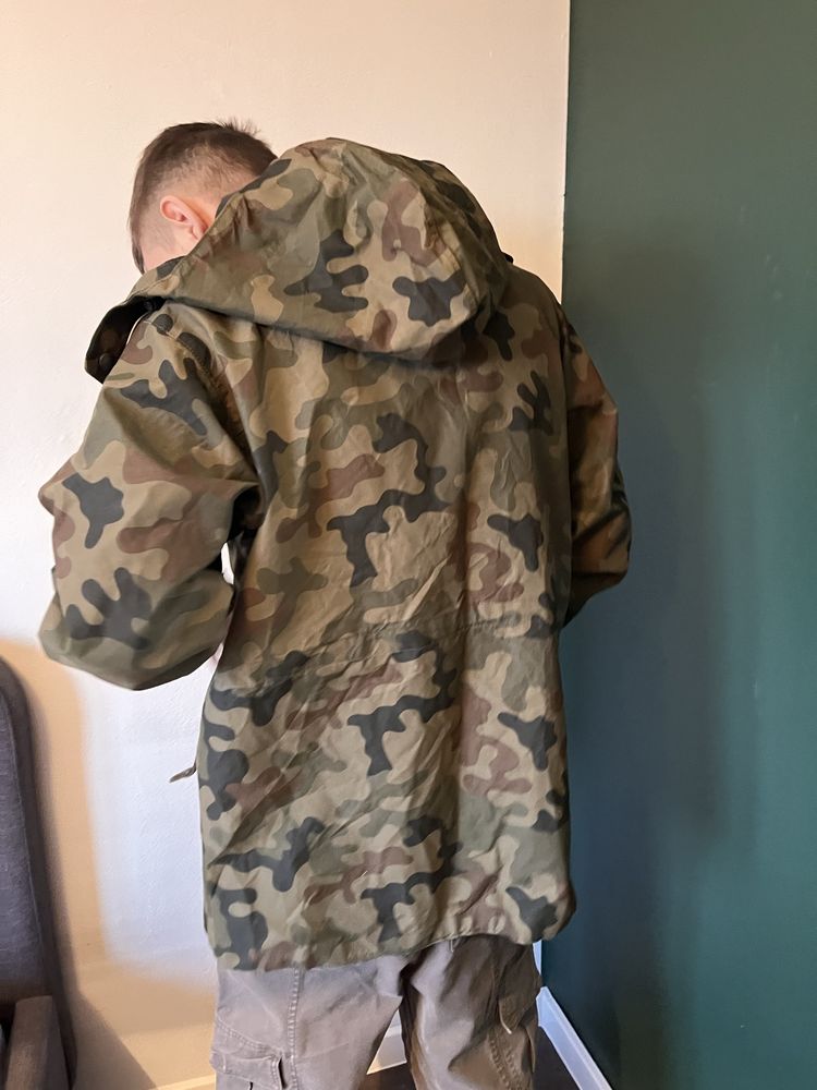 Kurtka wojskowa militarna rozm M Green Word wodoodporna z membrana