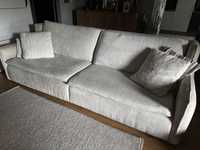 Duża kremowa sofa 265cm
