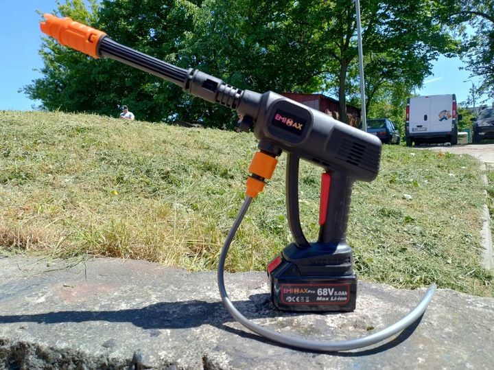 Myjka Ciśnieniowa Akumulatorowa Najmocniejszy Zestaw 2x5000mah Opryski