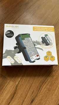 Sunslice Cyclotron Phone Holder with Built-In Battery