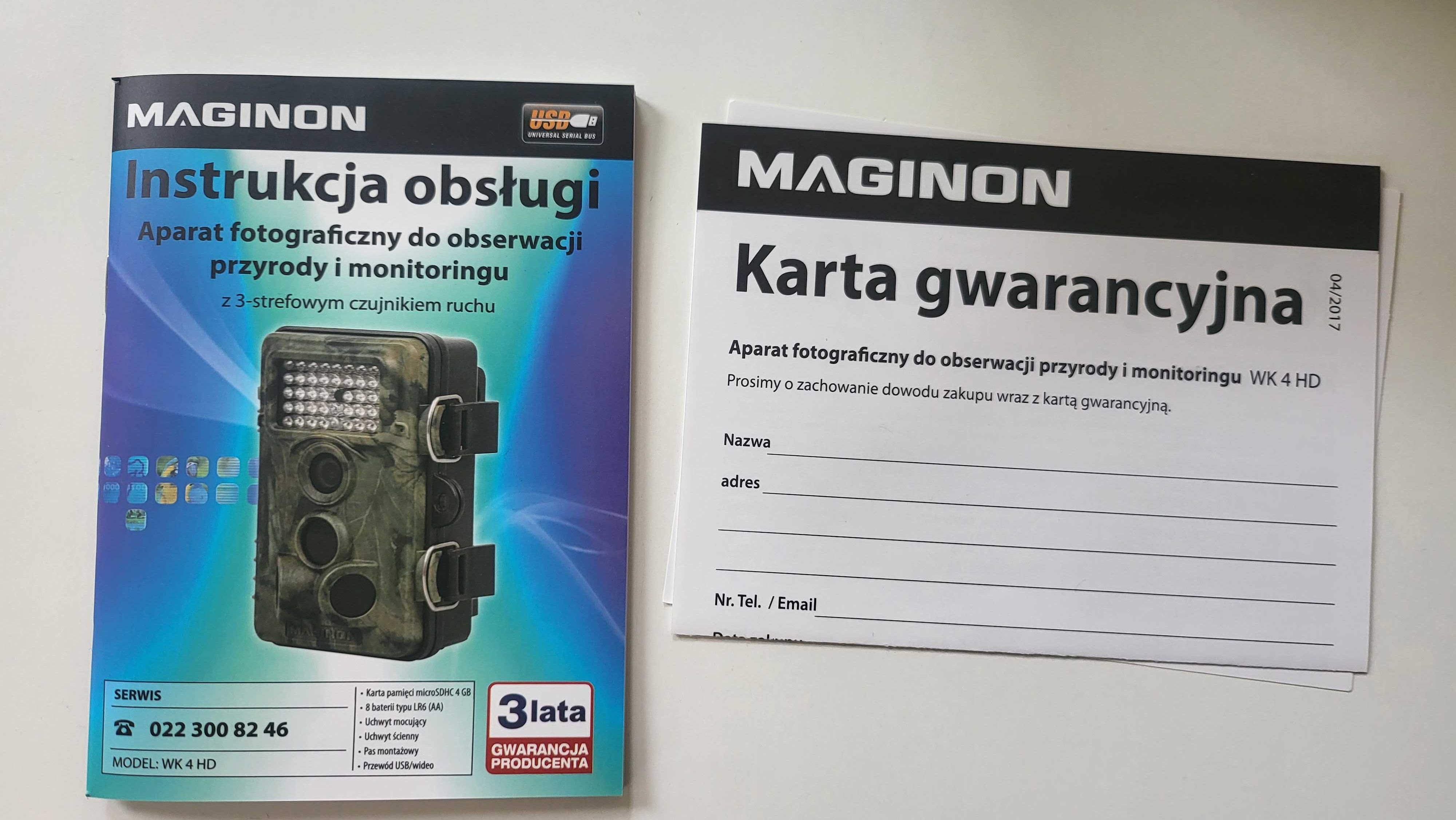Aparat Maginon do obserwacji przyrody i monitoringu z czujnikiem ruchu