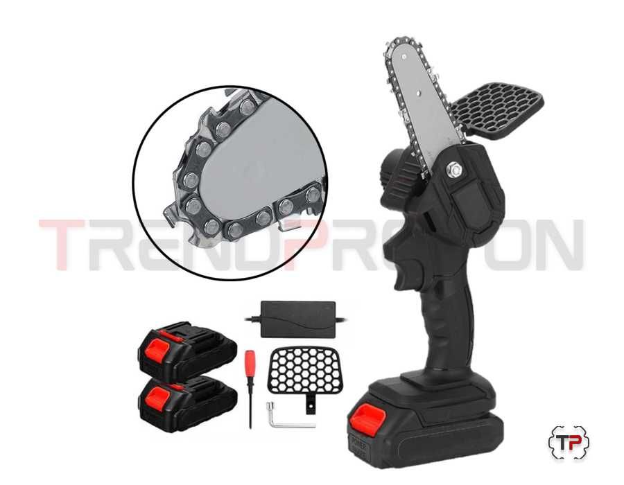 Mini Motosserra 4" c/ 2 Baterias 2Ah