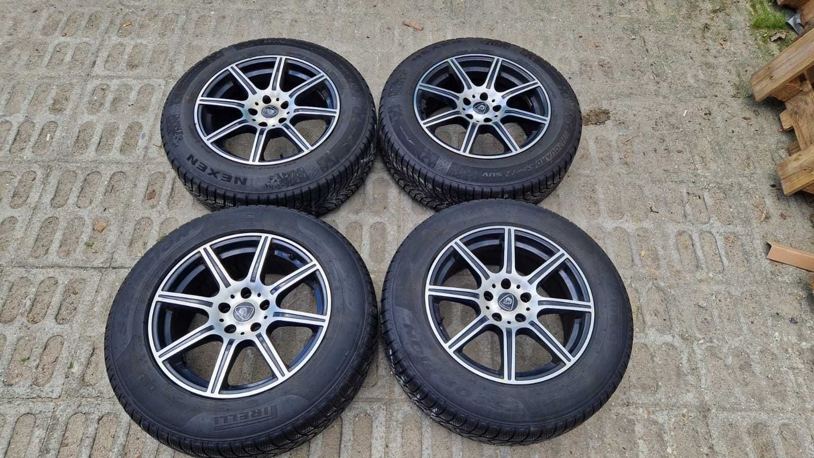 Koła Alufelgi czarne kpl Audi VW Tiguan 225/65/R17 alusy 5x112