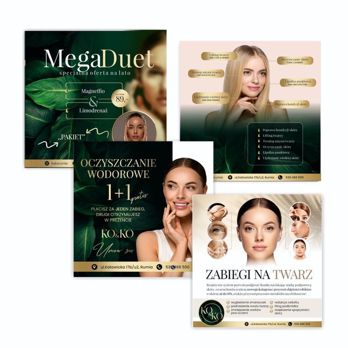 Projekt graficzny grafik wizytówki ulotki banery logo