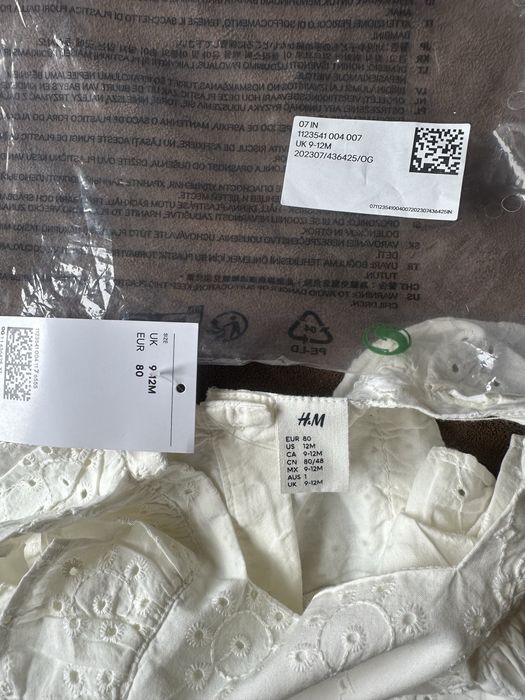 Нова сукня прошва H&M 80 см 9 12 мясяців 1 рік
